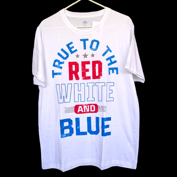 True To The Red White And Blue Graphic Tee Size L - Picture 1 of 6